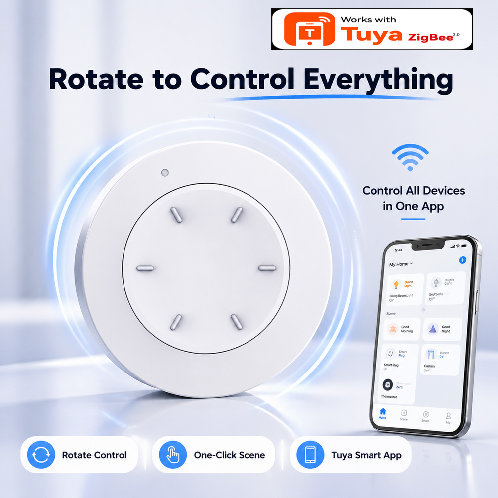 Home Automation Technology - Akıllı ZigBee Düğme Anahtarı Tuya Smart