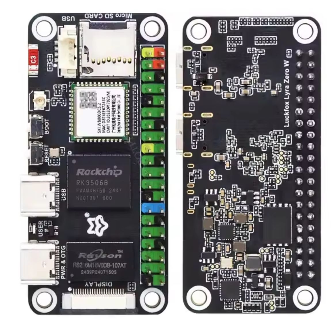 Luckfox Lyra Zero W RK3506B Ro - Pi Zero W Board incelemesi ve fiyatı