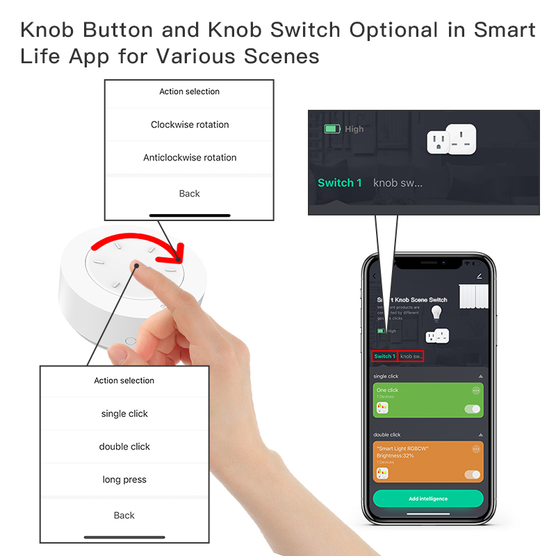 Akıllı ZigBee Düğme Anahtarı T - Home Automation Technology incelemesi ve fiyatı
